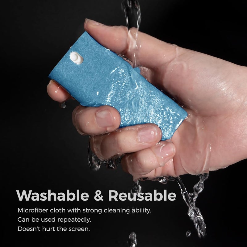 CLICK CLEAN Touchscreen Mist Cleaner, Screen Cleaner, All in One Screen Cleaner Spray with Microfiber and Phone Stand for All Phones, Laptop and Tablet Screens (Light Blue) - Image 5